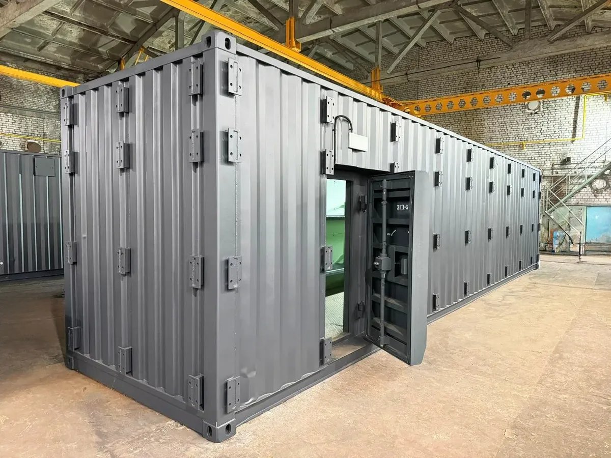 A mobile CUBE-M shelter. Photo: Russian Research Institute for Civil Defence and Emergencies / Telegram