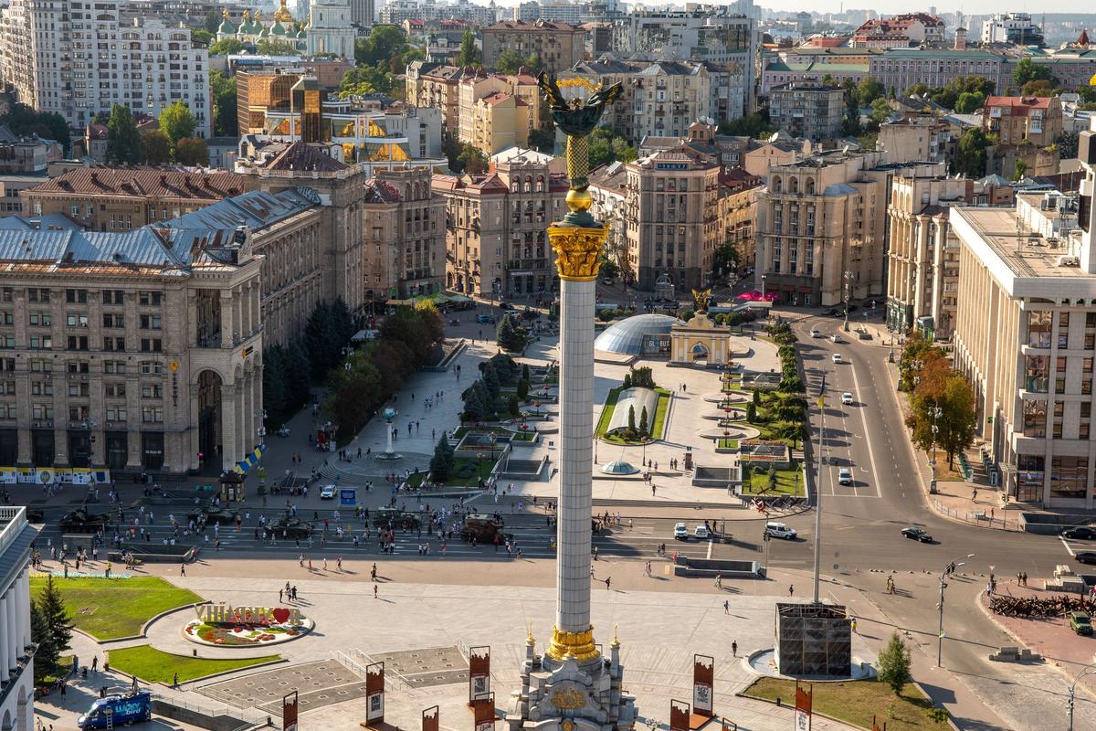 Майдан Независимости. Киев, 24 августа 2022 г. Фото: Йенс Альструп, специально для «Новой газеты. Европа»