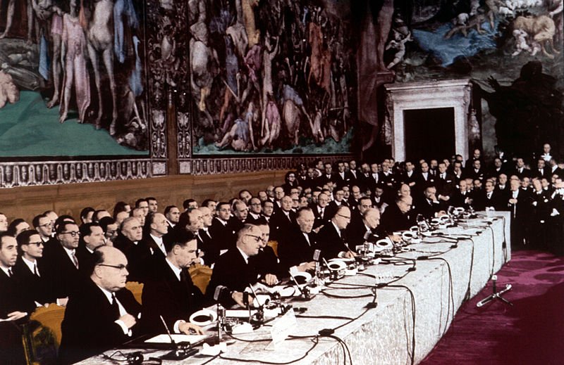 Церемония подписания Римского договора, 1957 год. Фото: Wikimedia