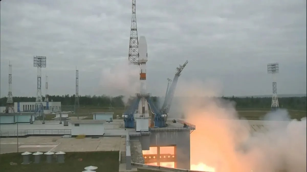 The launch of the Luna-25 lander. Screenshot: the Roscosmos stream