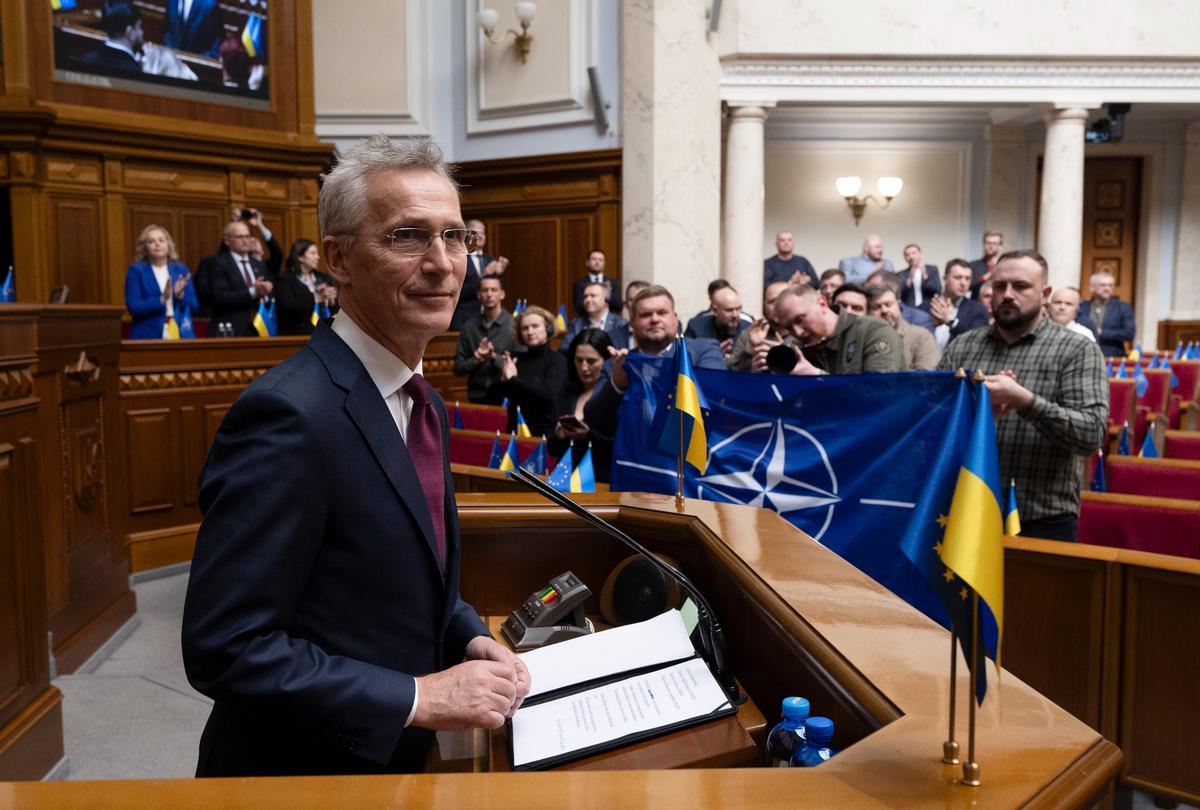 NATO Secretary General Jens Stoltenberg visits Ukraine, 29 April 2024. Photo: ANDRII NESTERENKO