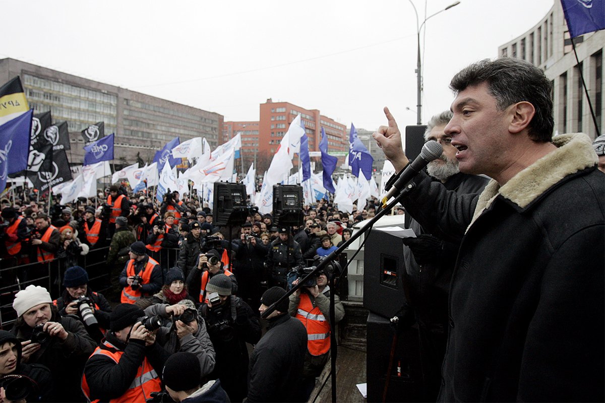 «Марш несогласных», Москва, 24 ноября 2007 года. Фото: Дима Коротаев / Epsilon / Getty Images