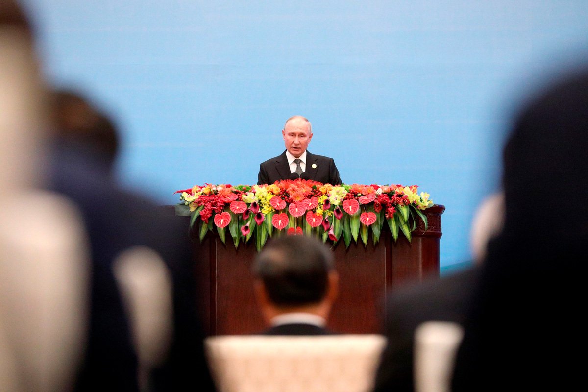 Владимир Путин на церемонии открытия третьего Международного форума «Один пояс, один путь». Фото: Kremlin