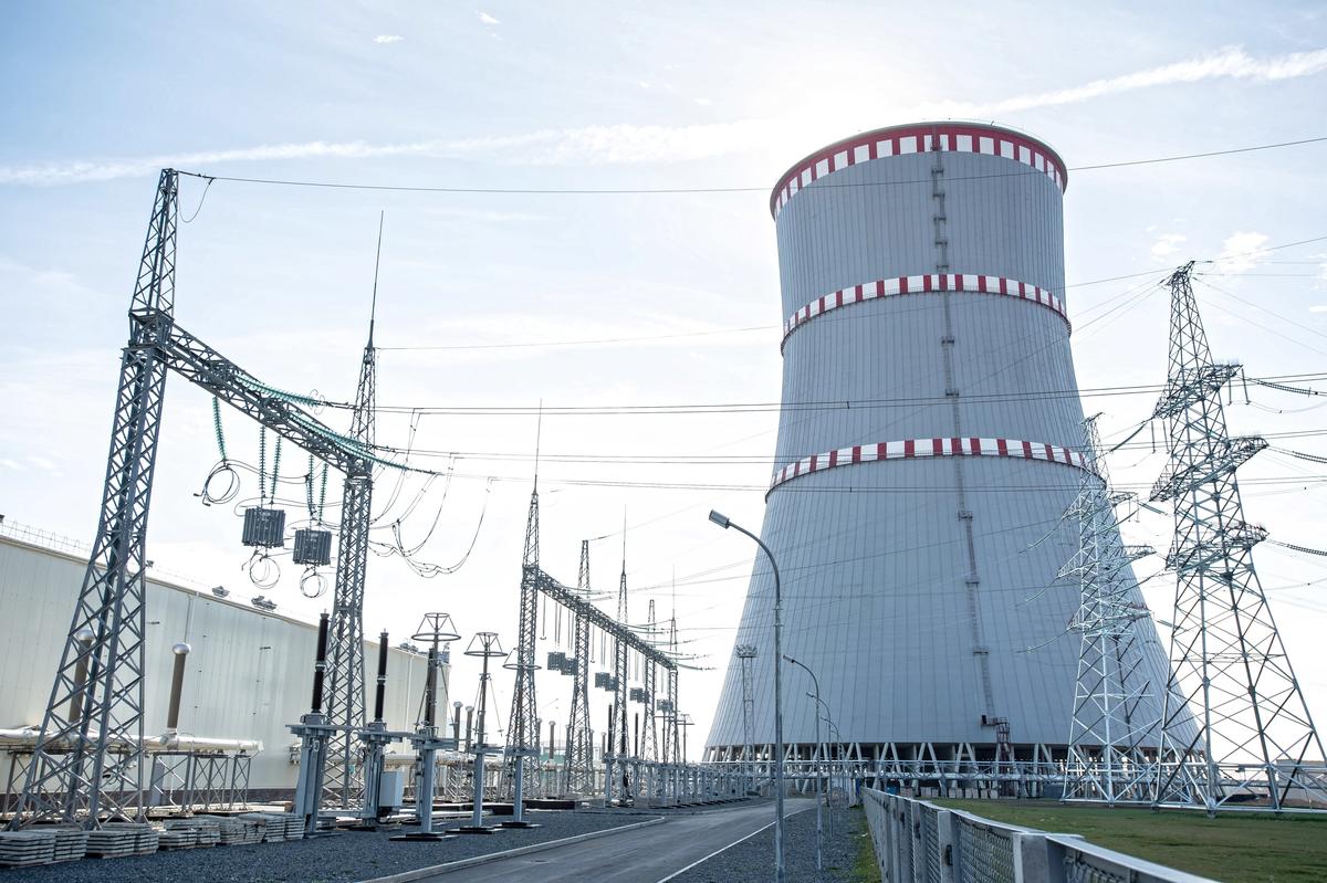 A Rosatom-built nuclear power plant in Belarus, 10 October 2018. Photo: EPA-EFE / Wojciech Pacewicz