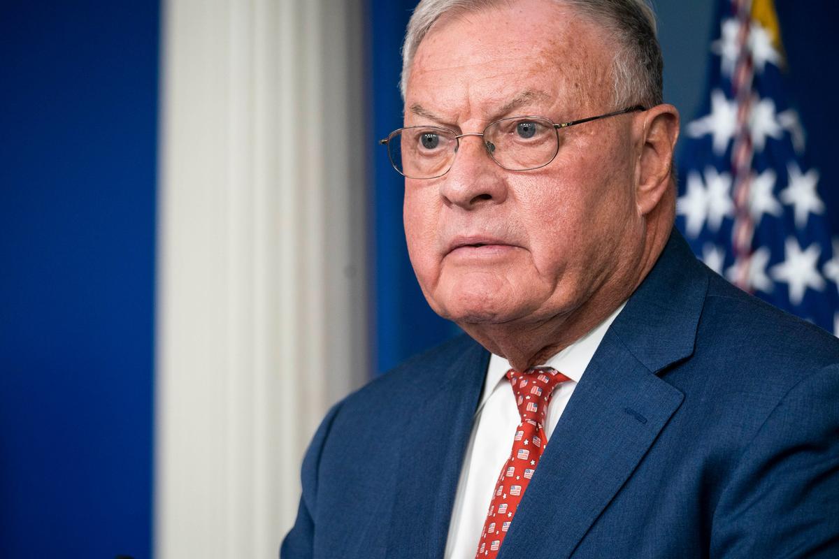 Keith Kellogg speaks to reporters at a press briefing at the White House in Washington, 22 September 2020. Photo: EPA-EFE / SARAH SILBIGER