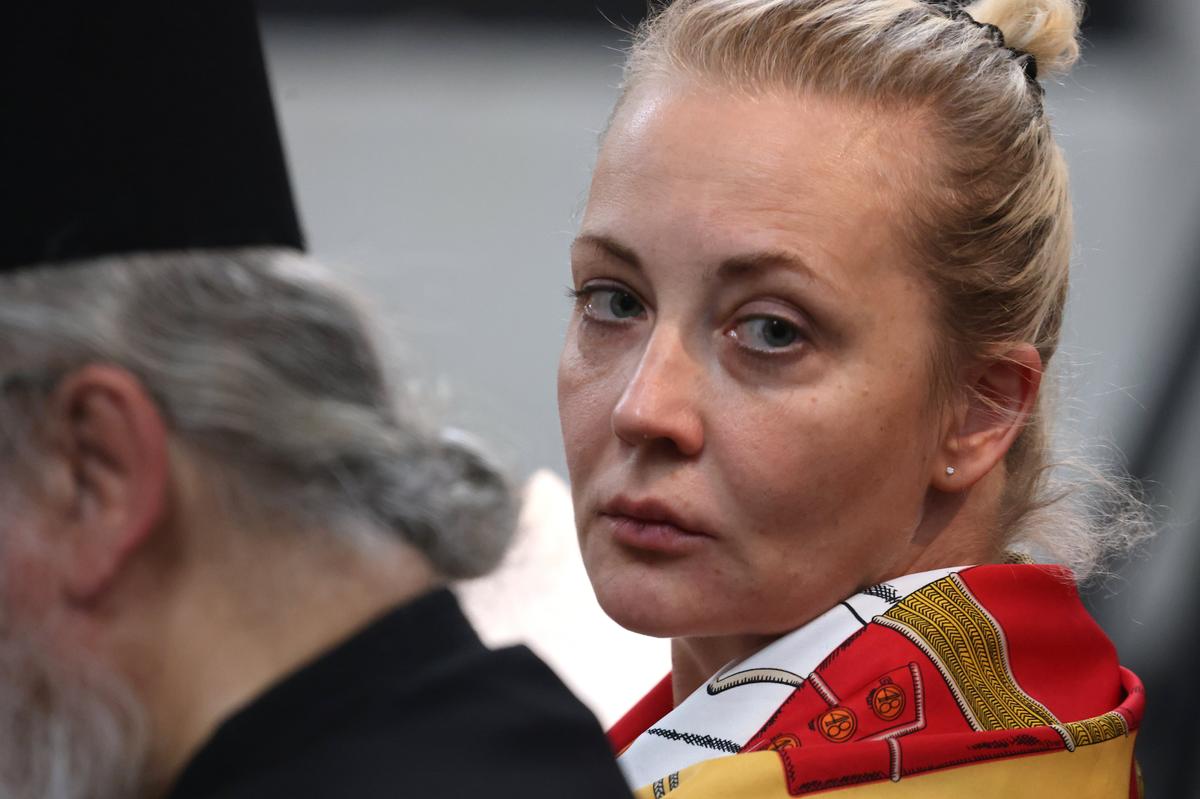 Yulia Navalnaya attends a memorial service for her late husband in Berlin, 4 June 2024. Photo: EPA-EFE/HANNIBAL HANSCHKE