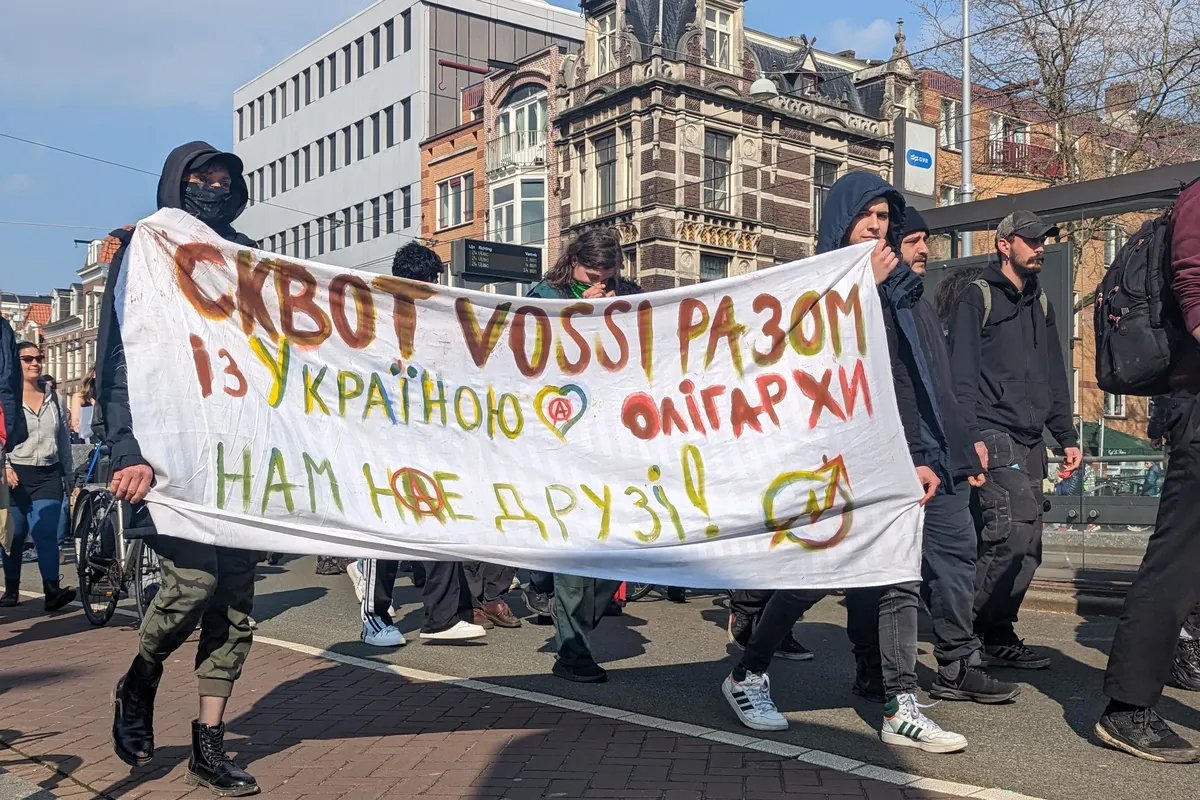 Митинг в Амстердаме, 9 апреля 2023 года. Фото: Федор Агапов / «Новая газета Европа»