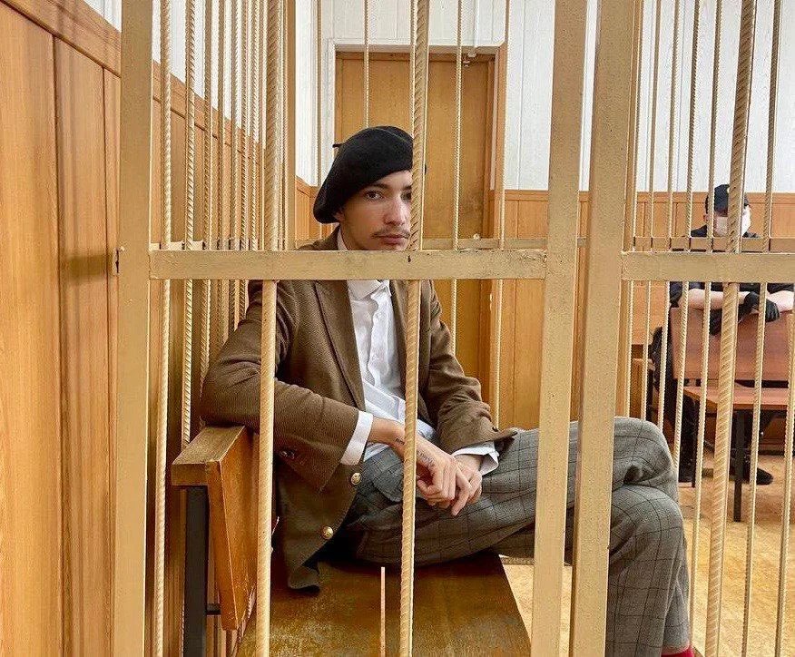 Krisevich in the courtroom, picture from Twitter