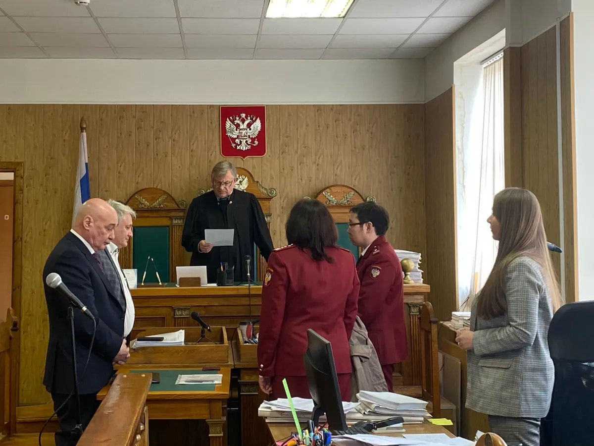 A court hearing on St. Petersburg’s Europe Theatre case. Photo: Ekaterina Barkalova, exclusively for Novaya Gazeta Europe
