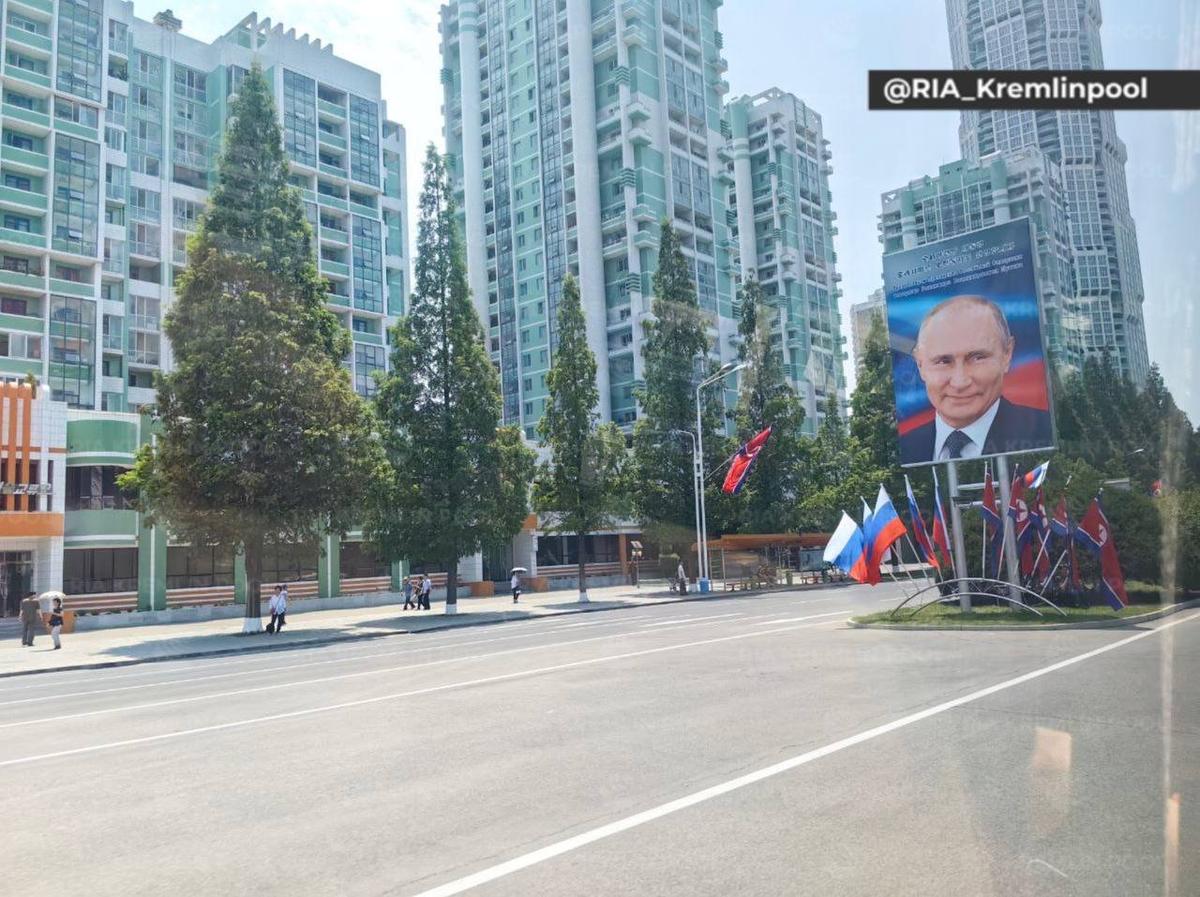 Пхеньян готовят к приезду Владимира Путина. Фото: кремлевский пул РИА