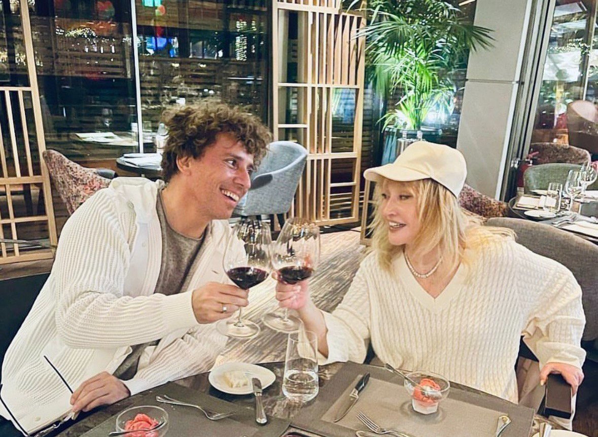 Pugacheva with her husband Maxim Galkin. Photo: Pugacheva’s Instagram page