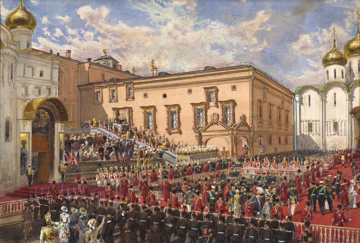 «Коронация императора Александра III», Константин Савицкий, 1883 год. Государственный Русский Музей