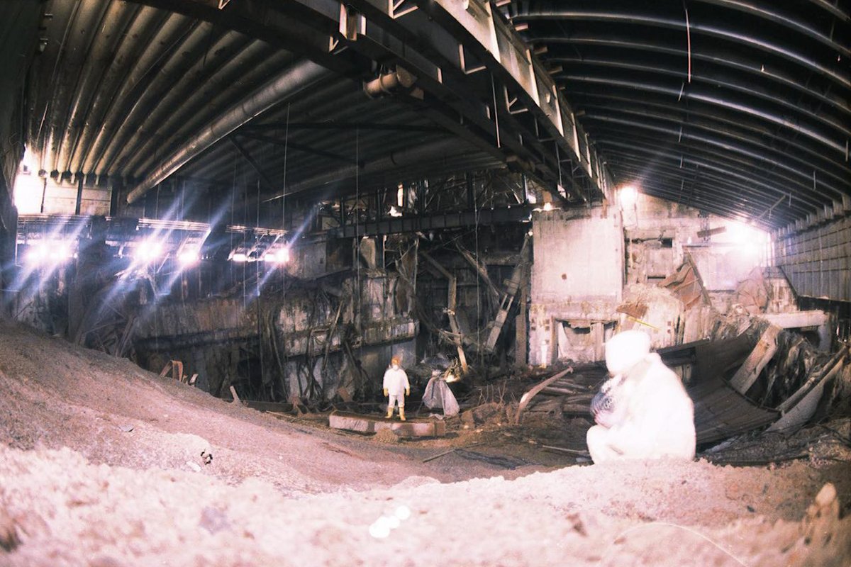 Центральный реакторный зал четвертого энергоблока ЧАЭС, 1997 год. Фото: Сергей Кошелев.