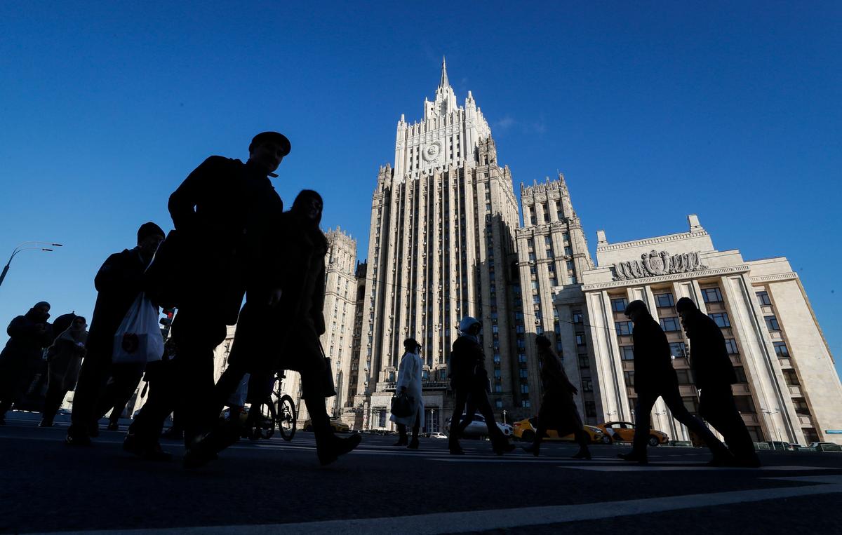 Russia’s Foreign Ministry building in Moscow. Photo: EPA-EFE / YURI KOCHETKOV