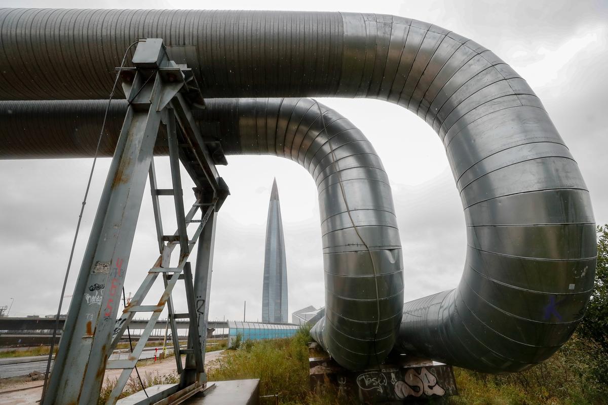 The Lakhta Centre business tower, the headquarters of Russian energy corporation Gazprom, in St. Petersburg, Russia, 31 August 2022. Photo: EPA-EFE/ANATOLY MALTSEV