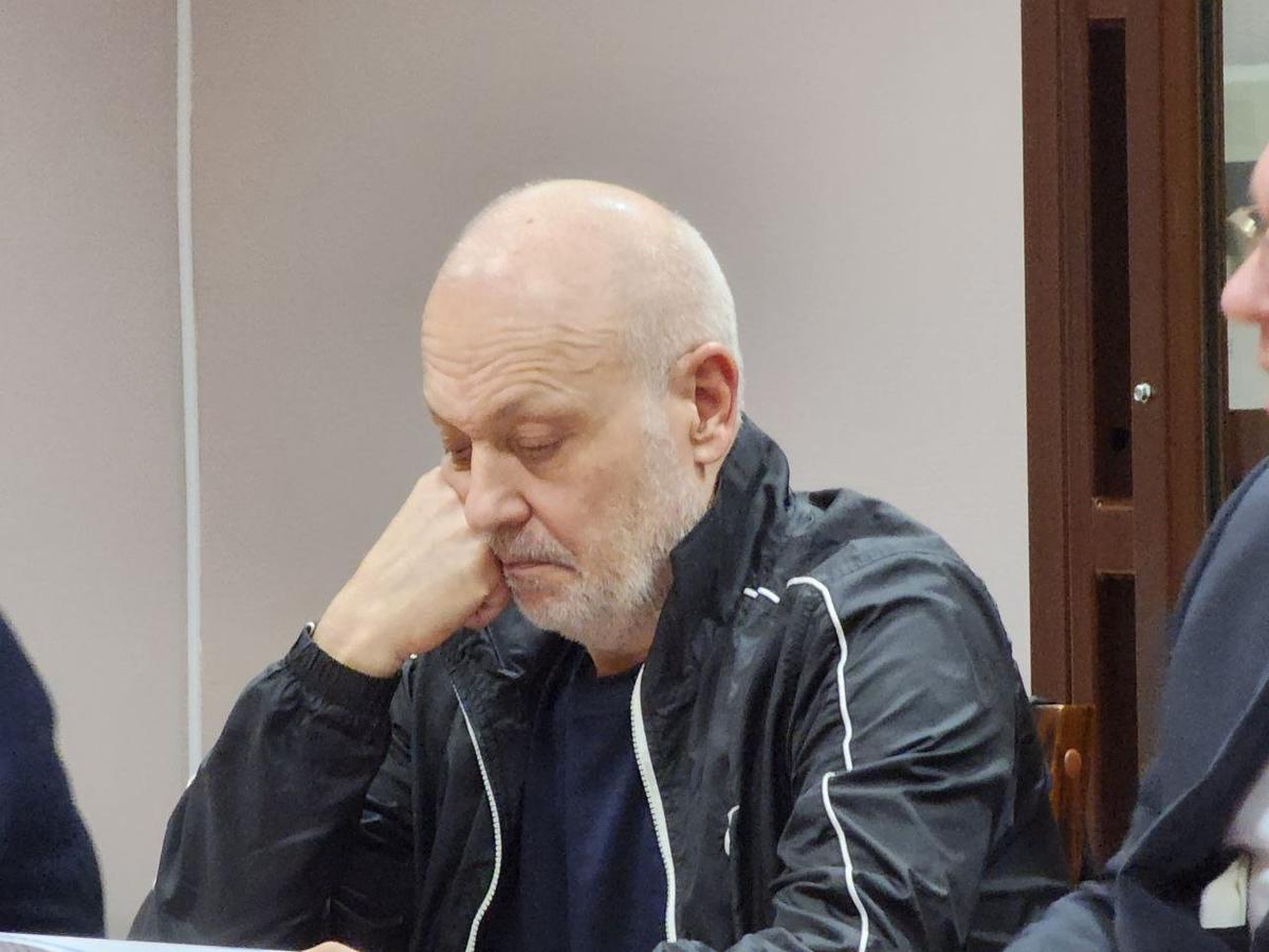 Александр Сабадаш во время заседания в Санкт-Петербургском городском суде, март 2023 года. Фото: Объединённая пресс-служба судов Санкт-Петербурга