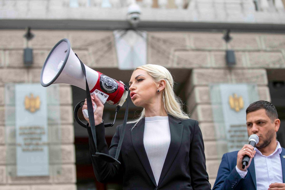 Șor Party Deputy Marina Tauber. Photo: EPA-EFE / DUMITRU DORU