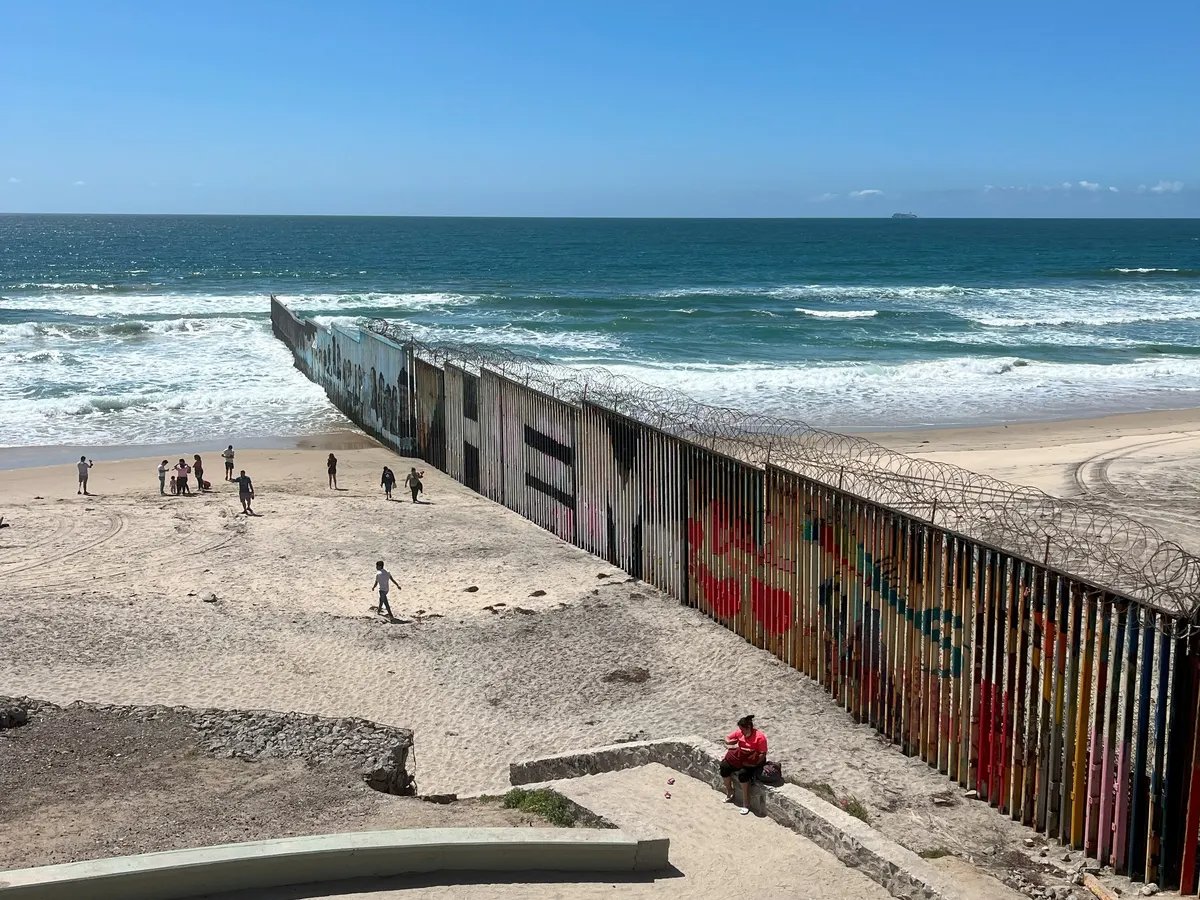 A fence in Tijuana separating the US and Mexico. Photo courtesy of the author