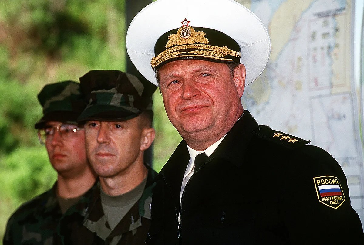 Admiral Igor Vladimirovich Kasatonov, Commander of the Russian Navy’s Black Sea Fleet, 1991—1992. Photo: Charles W. Alley (Public Domain) /  wikimedia.org