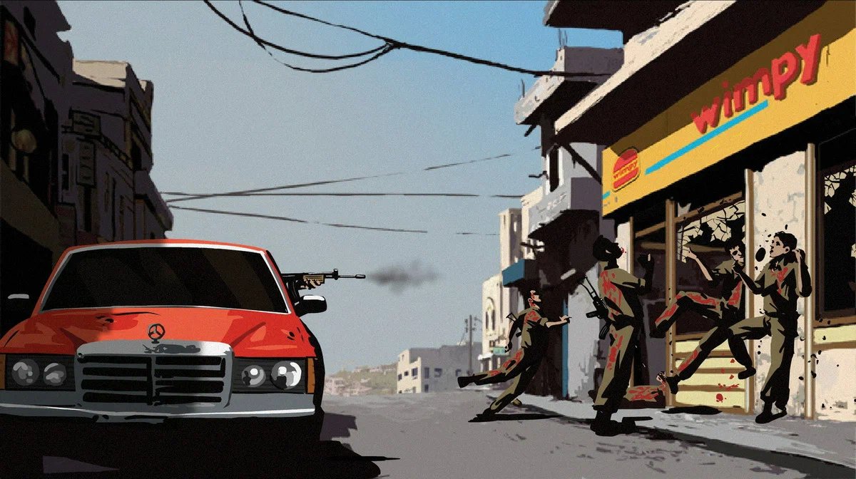 Кадр из анимационного фильма Ари Фольмана «Вальс с Баширом». Источник: Kinopoisk
