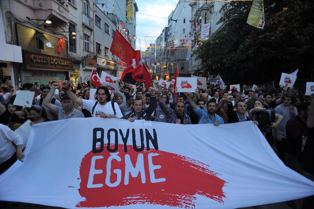 Протесты в парке Гези, 7 июня 2013 г. Фото  Wikimedia Commons , CC BY-SA 3.0
