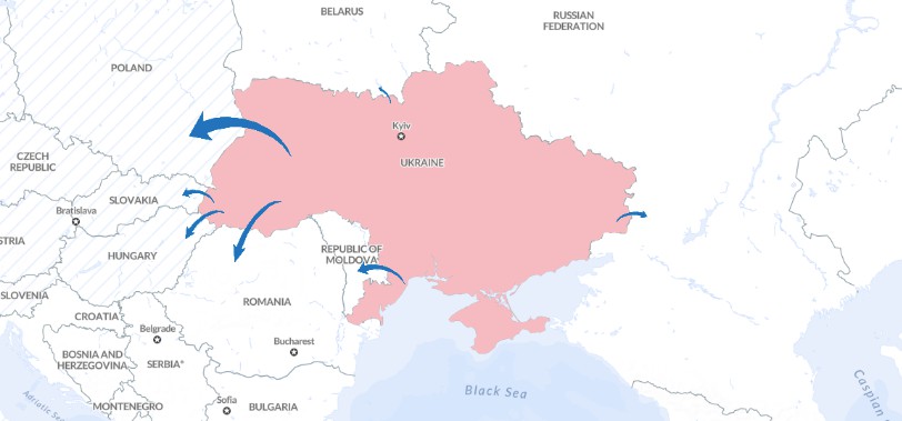 Карта: Управление Верховного комиссара ООН по делам беженцев
