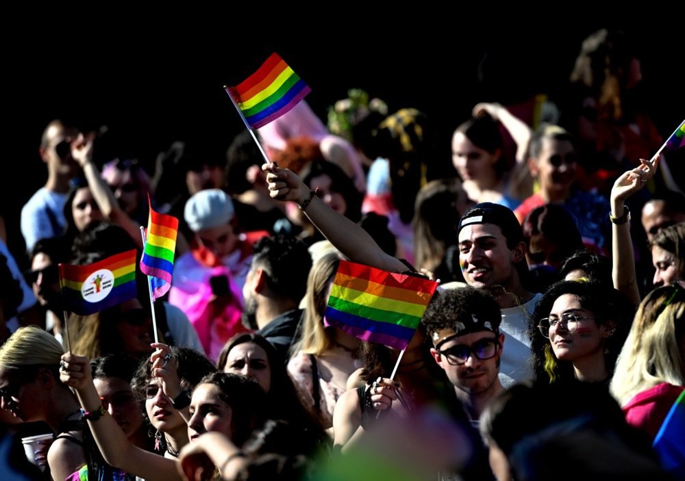 People attend a Pride Parade in downtown Sofia, Bulgaria, June 2022. Photo: EPA-EFE/VASSIL DONEV