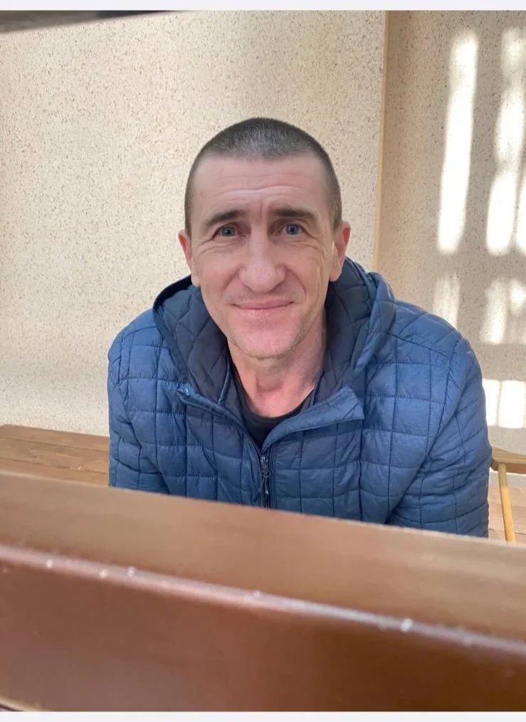 Serhiy Kotov in a Russian jail. Photo courtesy of Kotov’s family