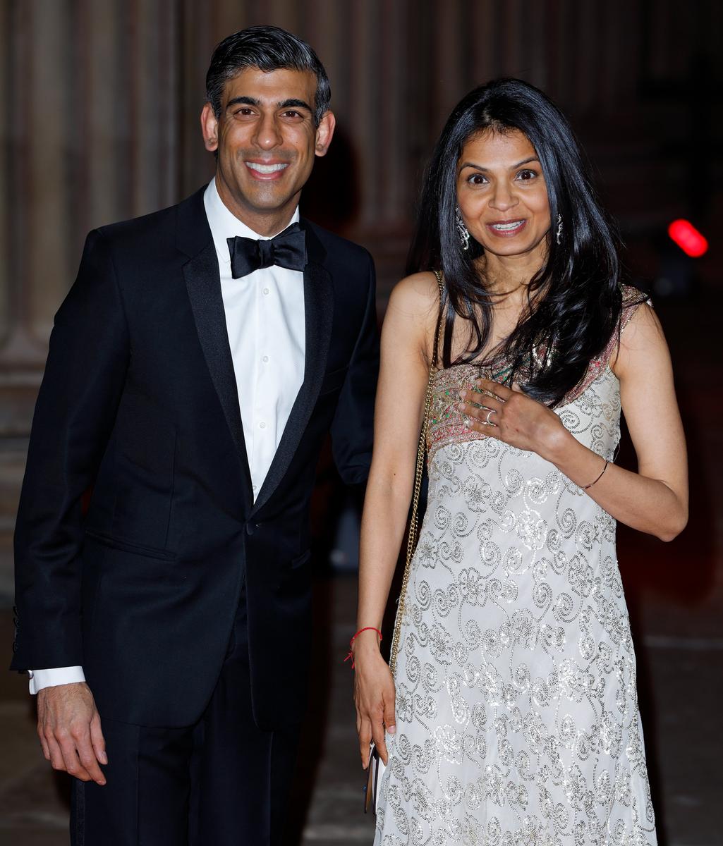 Риши Сунак с супругой Акшатой Мурти. Фото: Max Mumby/Getty Images
